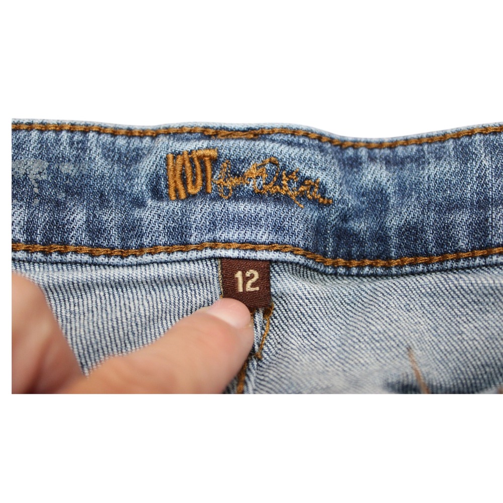KUT from the Kloth Catherine Boyfriend Jeans Denim Women 12 Blue - Picture 3 of 4